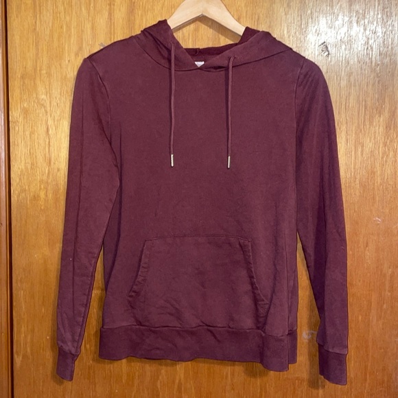 •BELLE DU JOUR•BROWN LIGHTWEIGHT SWEATSHIRT HOODIE SIZE MEDIUM EUC - Picture 8 of 8